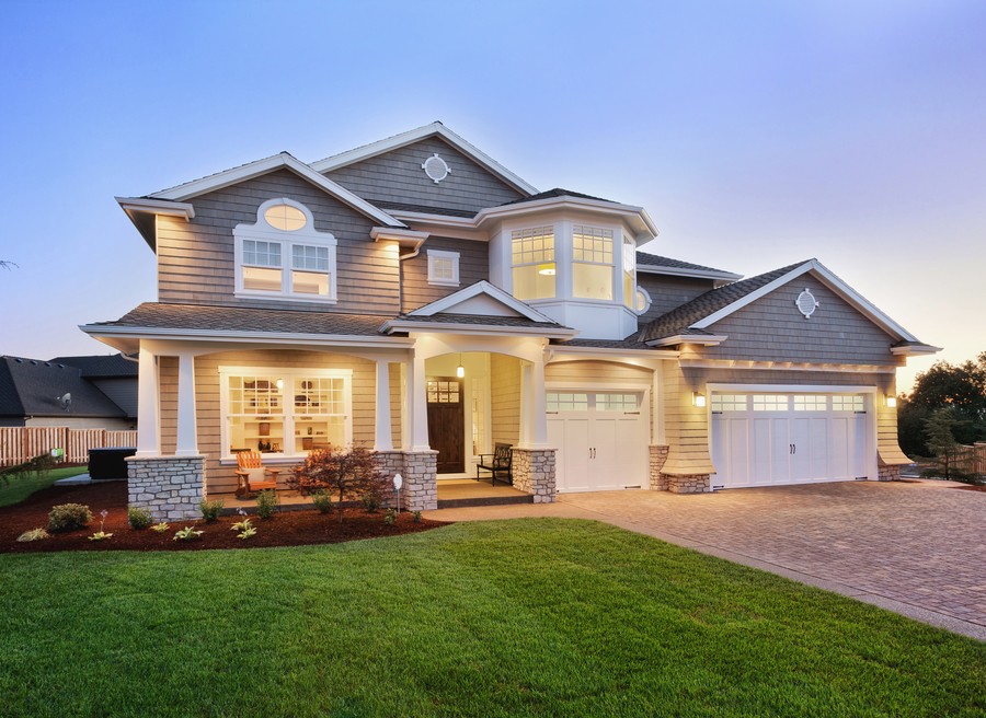 Image is of a two story smart home.